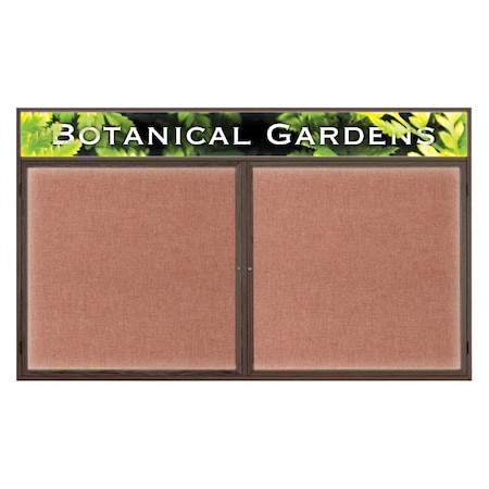 United Visual Products Open Faced Traditional Rounded Corkboard UV641ARC-BLACK-CLOUD